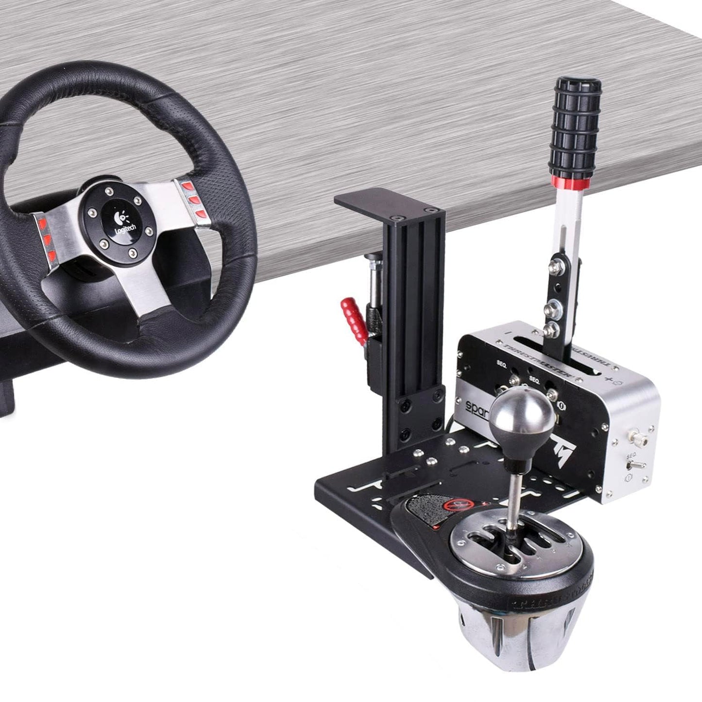 Schreibtischhalterung für Racing Sim Shifter und Handbremse
