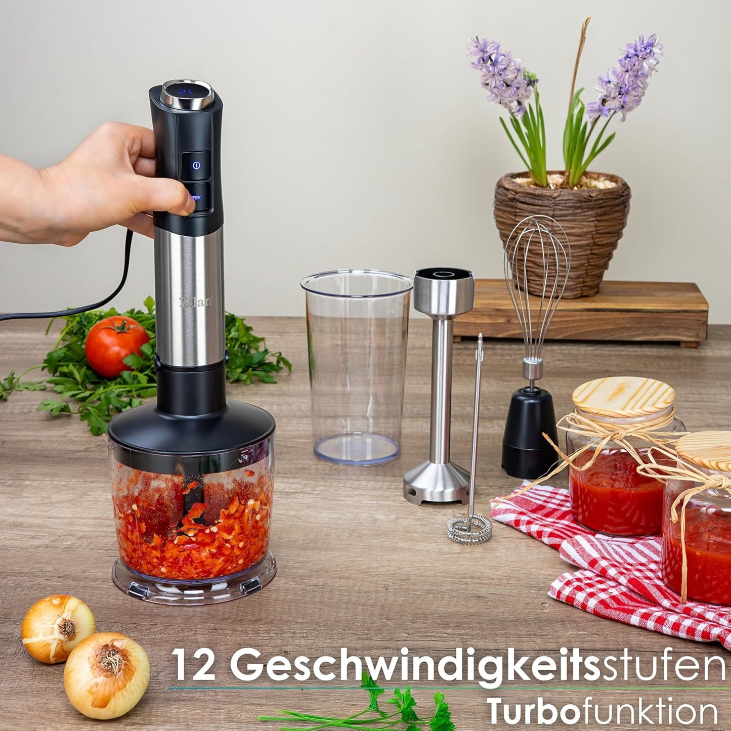 Stabmixer-Set mit Zubehör