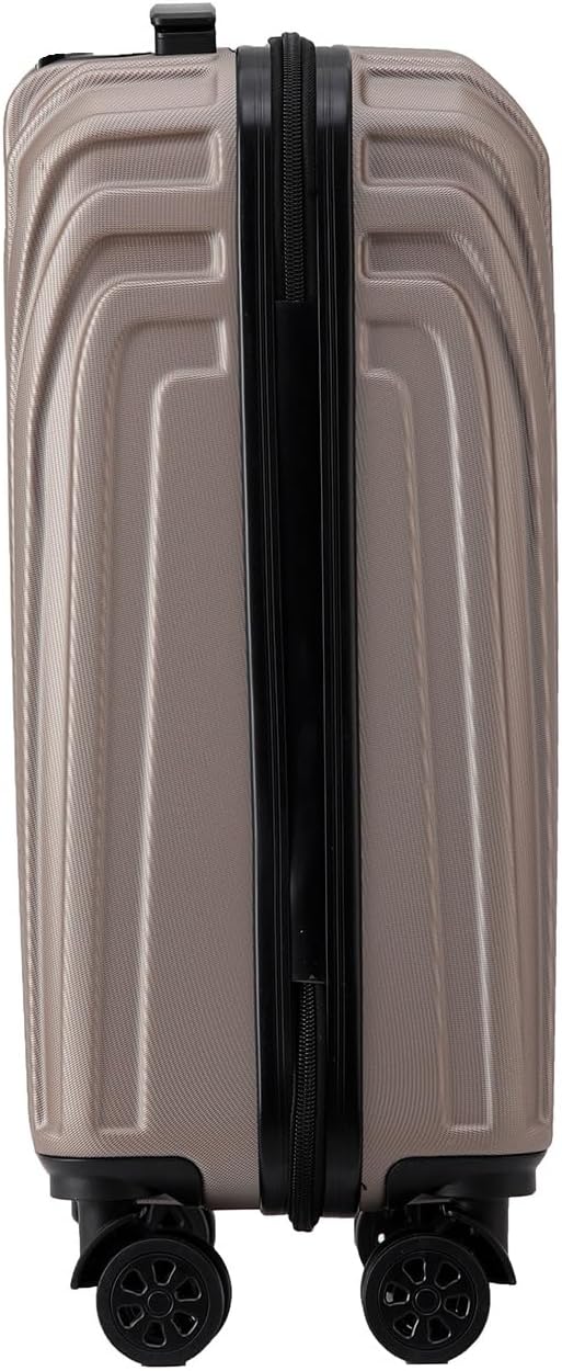 Rollkoffer mit TSA-Schloss, Champagner 55 cm