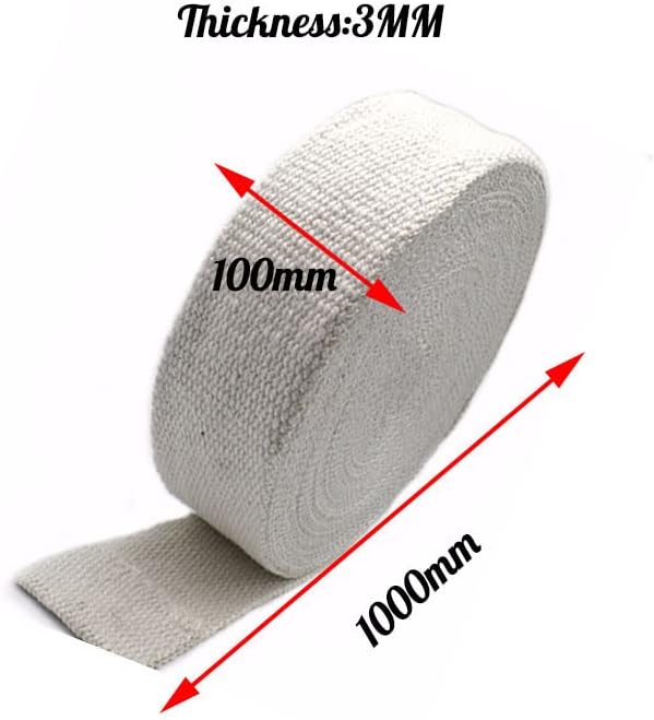 Feuerhemmendes Keramikfaserband für Rohrisolierung, 1000*100*3mm