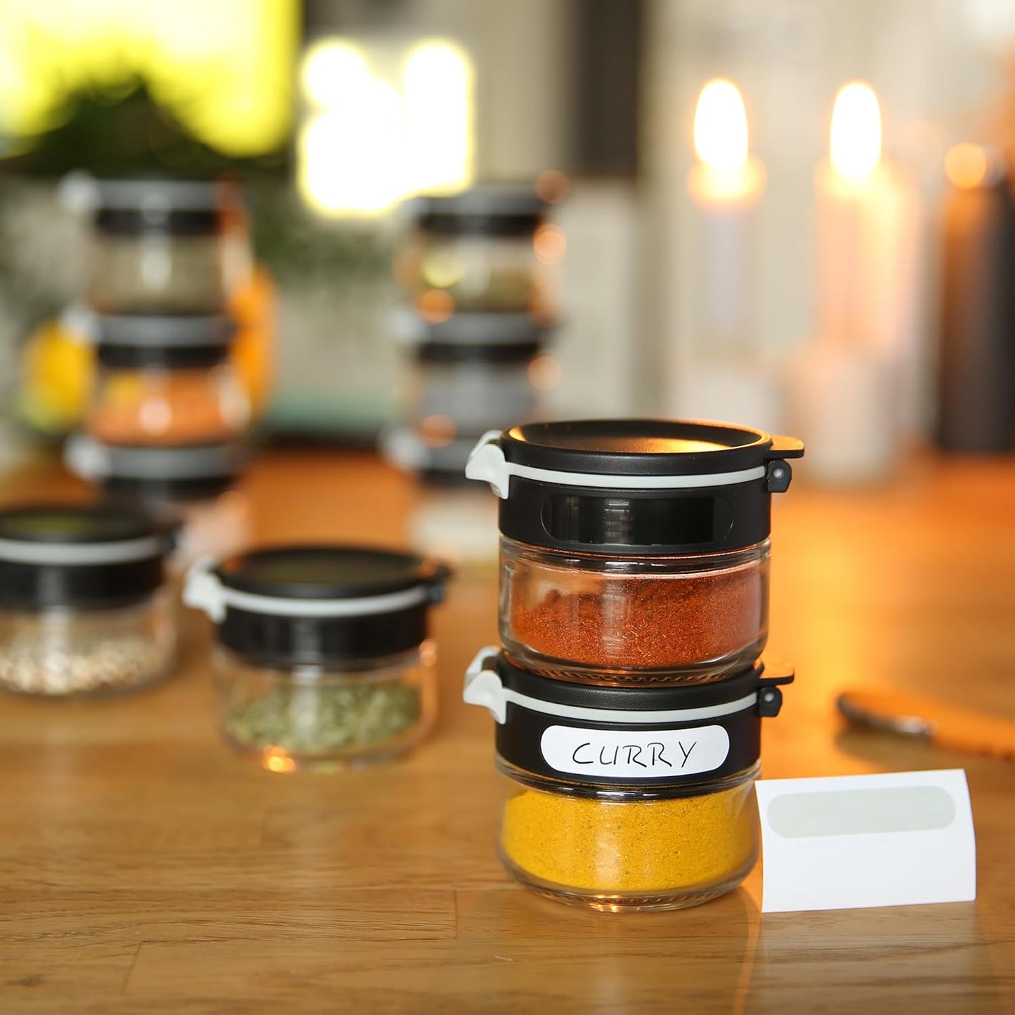 10-teiliges Gewürzdosen-Set Double-Flip, 10 Gewürzgläser je 85 ml