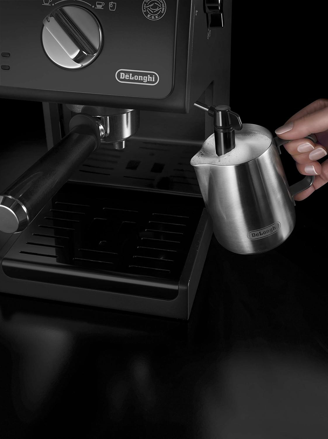 Espressomaschine ECP 31.21 mit Siebträger und Milchschaumdüse, Espressomaschine