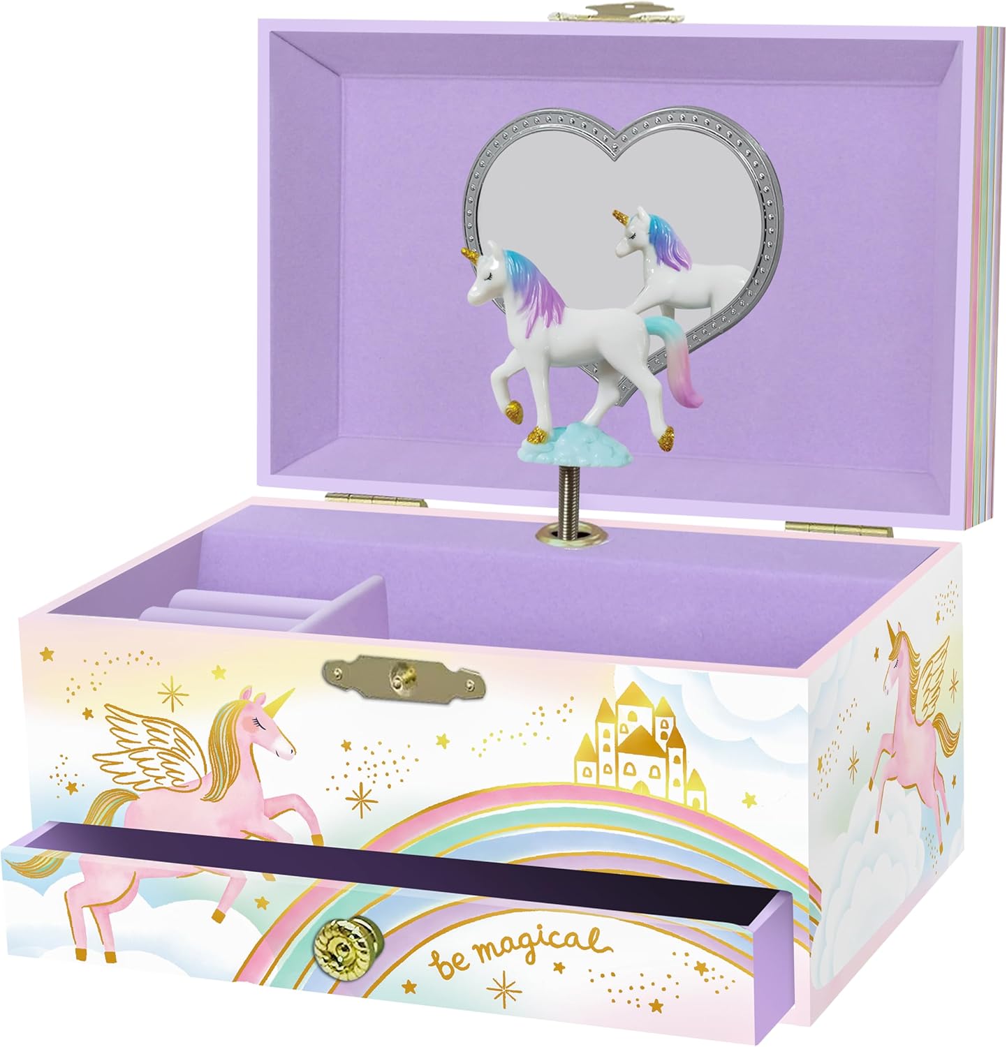 Einhorn-Spieluhr Schmuckkästchen, Zauberhaftes Einhorn