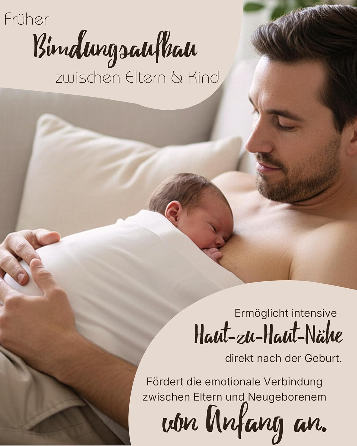 Bonding-Top für Neugeborene, L salbei