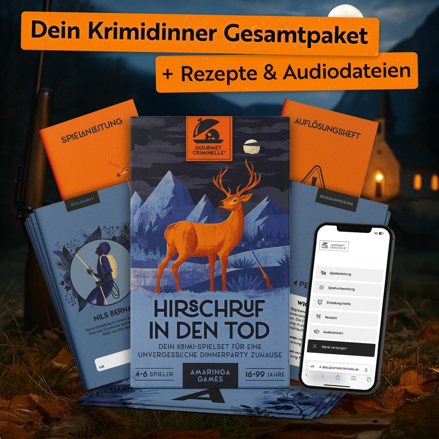 Hirschruf in den Tod - Krimidinner, Hirschruf in den Tod