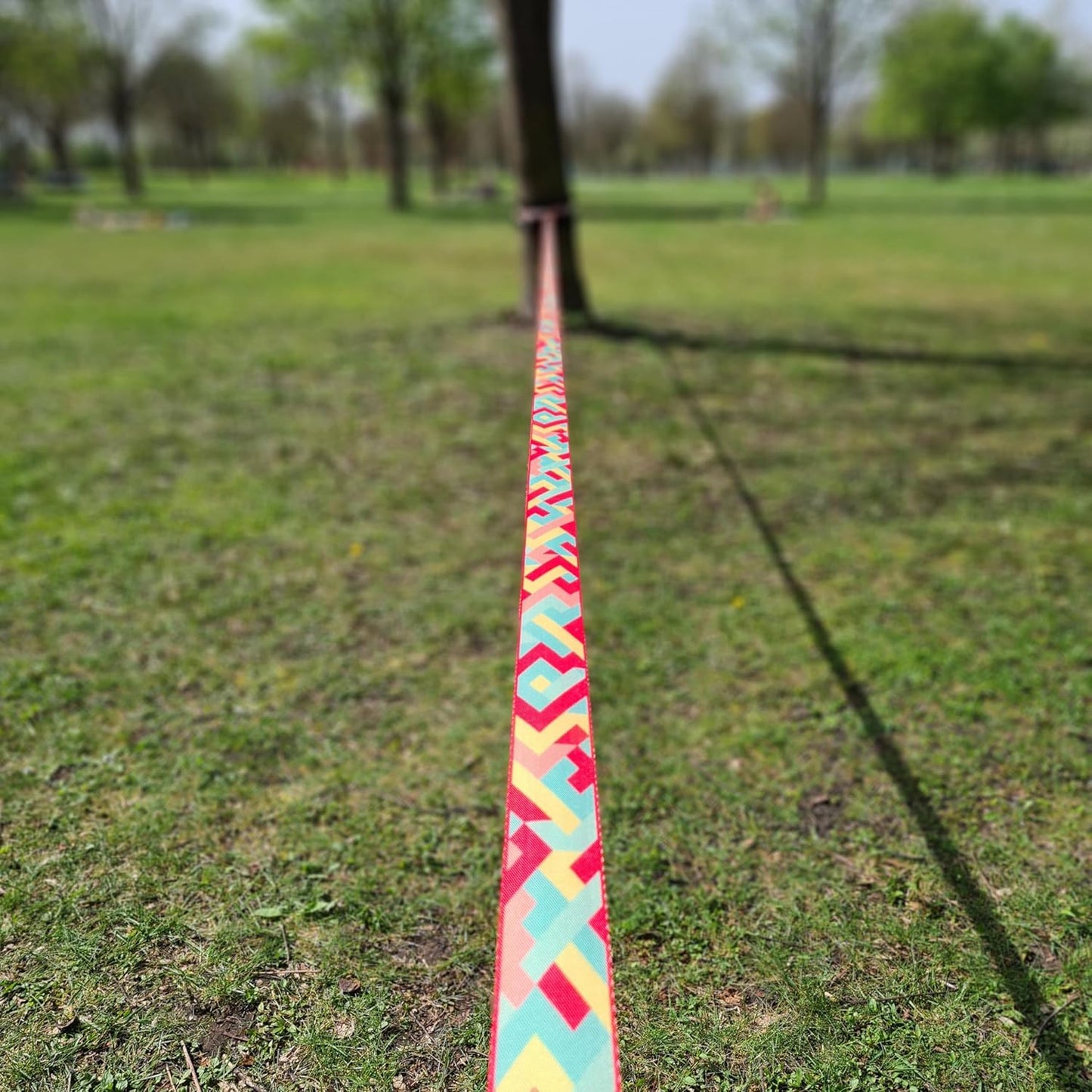 Slackline Set mit Baumschutz und Tragebeutel, 15 Meter