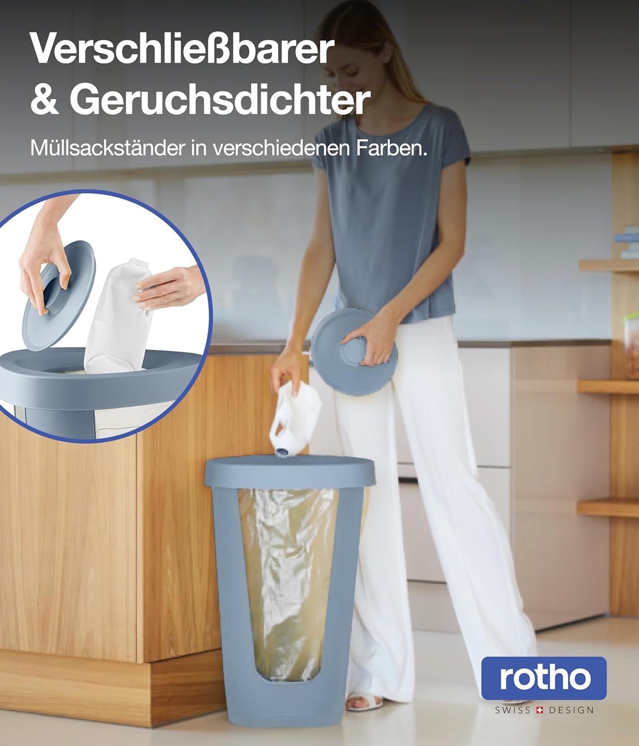 Fabu Müllsackständer, 1 x Müllsackständer Blau