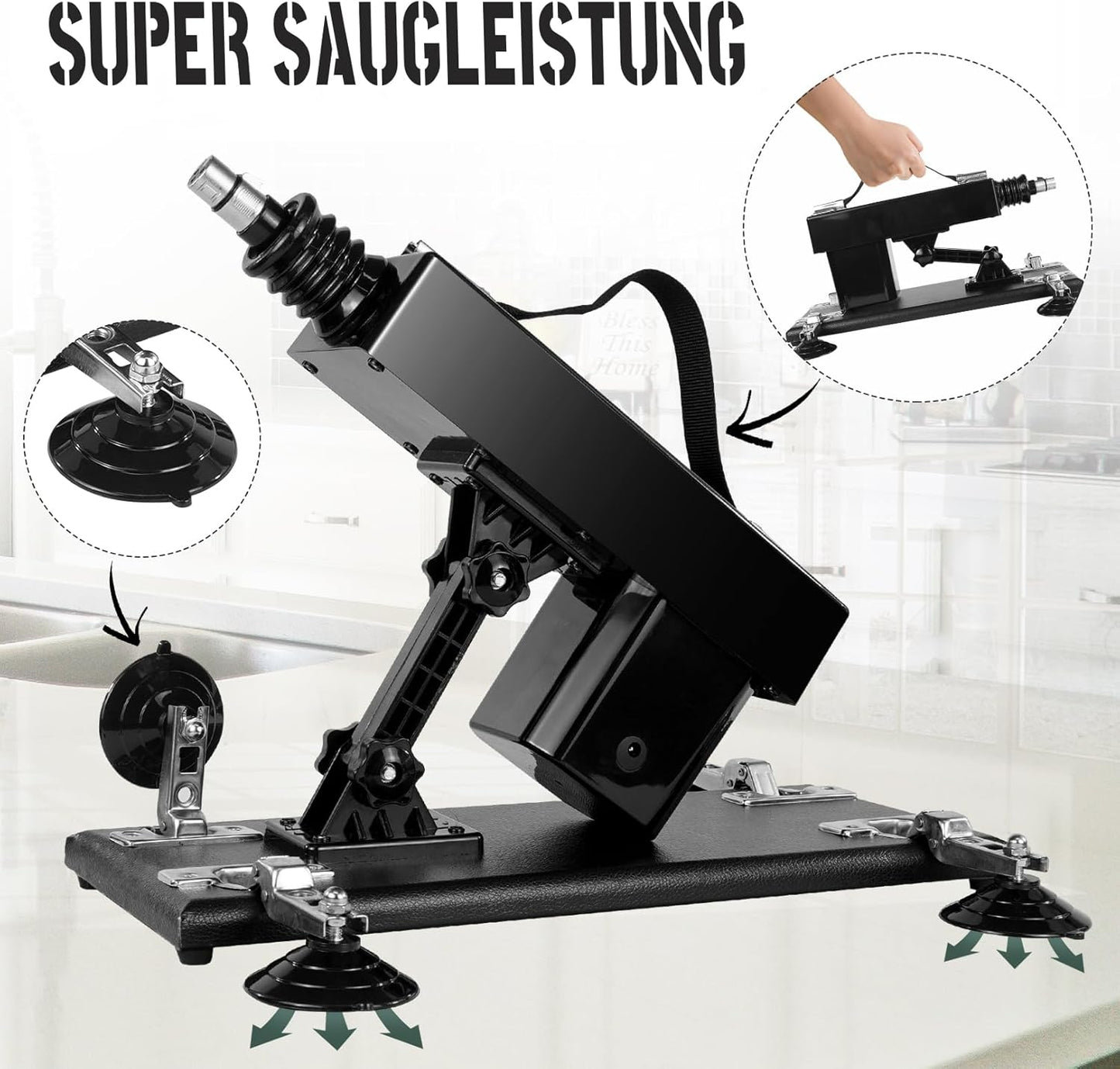 Automatische Dildomaschine mit 7 Aufsätzen, Sexmaschine-BT