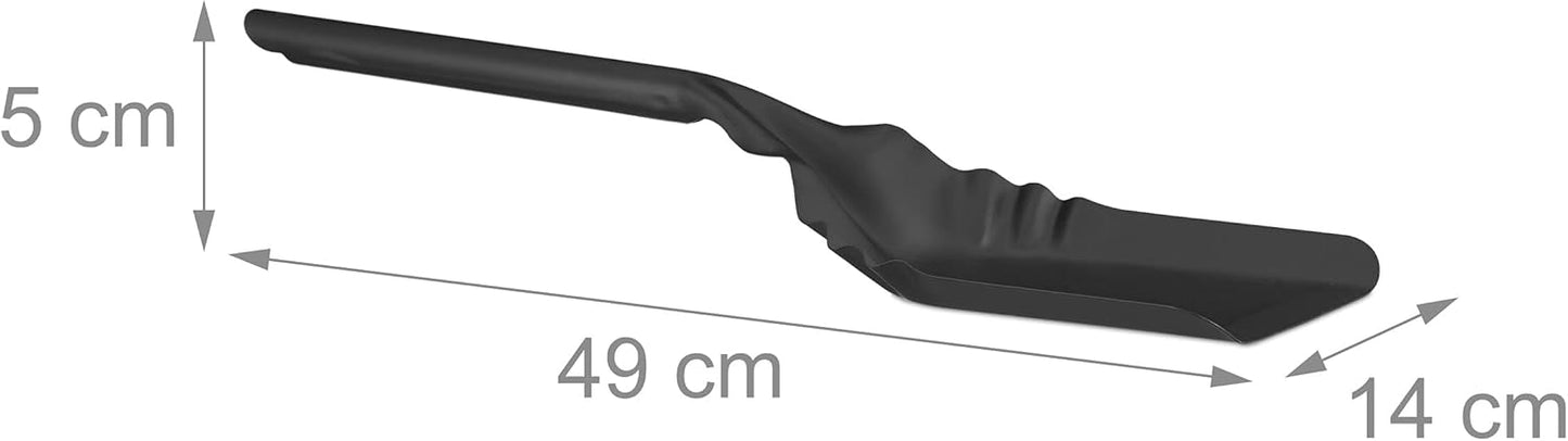 3-teiliges Kaminreinigungs-Set mit Ascheeimer, 49.00 x 49.00 x 50.50 cm