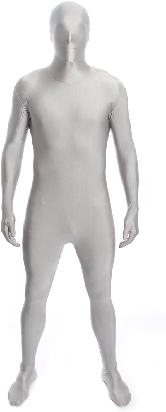 Body Suit für Herren, Silber L