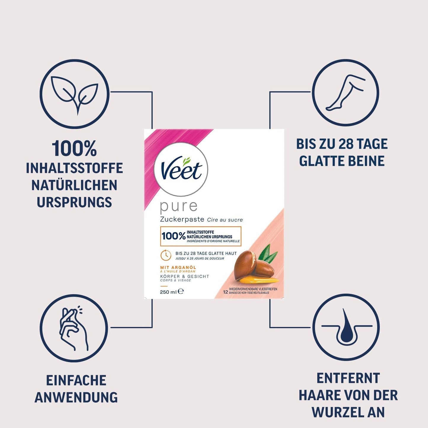 Zuckerpaste mit Arganöl