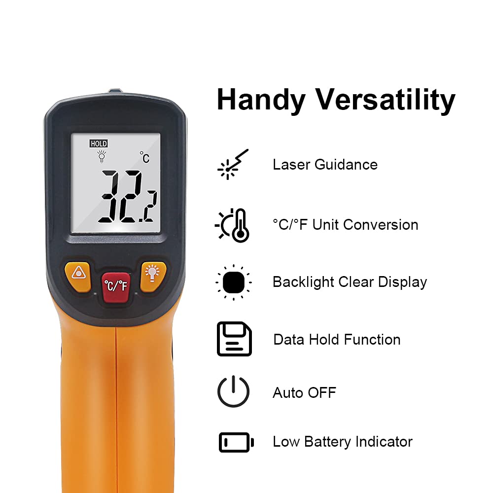 Infrarot Thermometer Laser-Temp-Messgerät, KT400Y