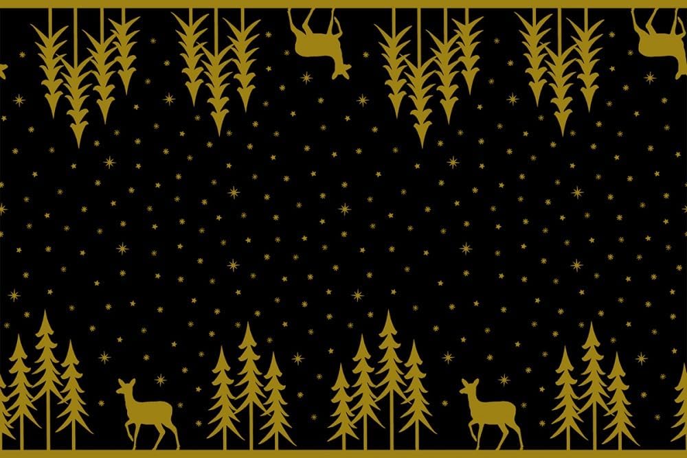 Weihnachtstischläufer Liane, Schwarz