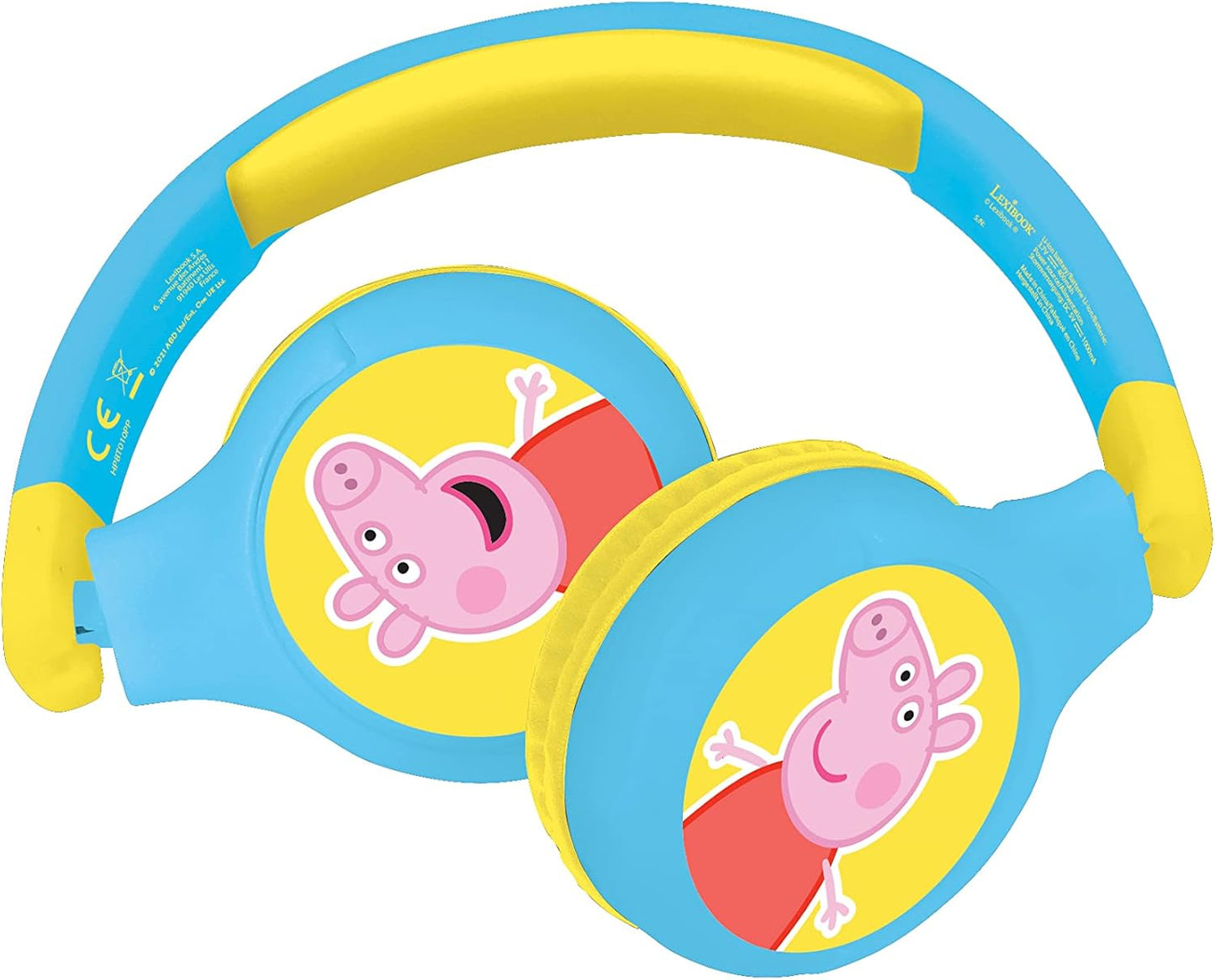 Peppa Wuz 2-in-1 Audio-Kopfhörer mit Bluetooth, Peppa Wutz