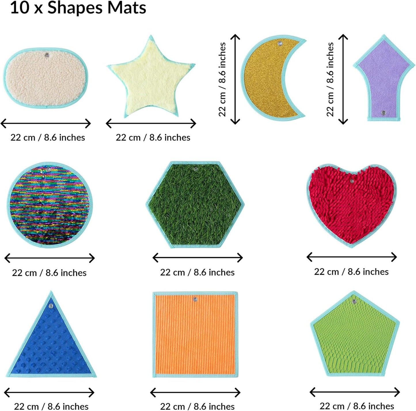 Sinnesmatten für Kinder, Shapes