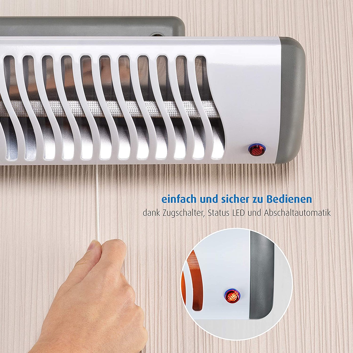 EasyHeat Wickeltisch-Wärmestrahler, Heizstrahler