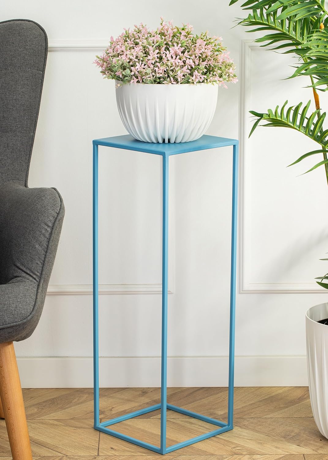 Pflanzenständer, 70 cm hoch, Blau 70 cm
