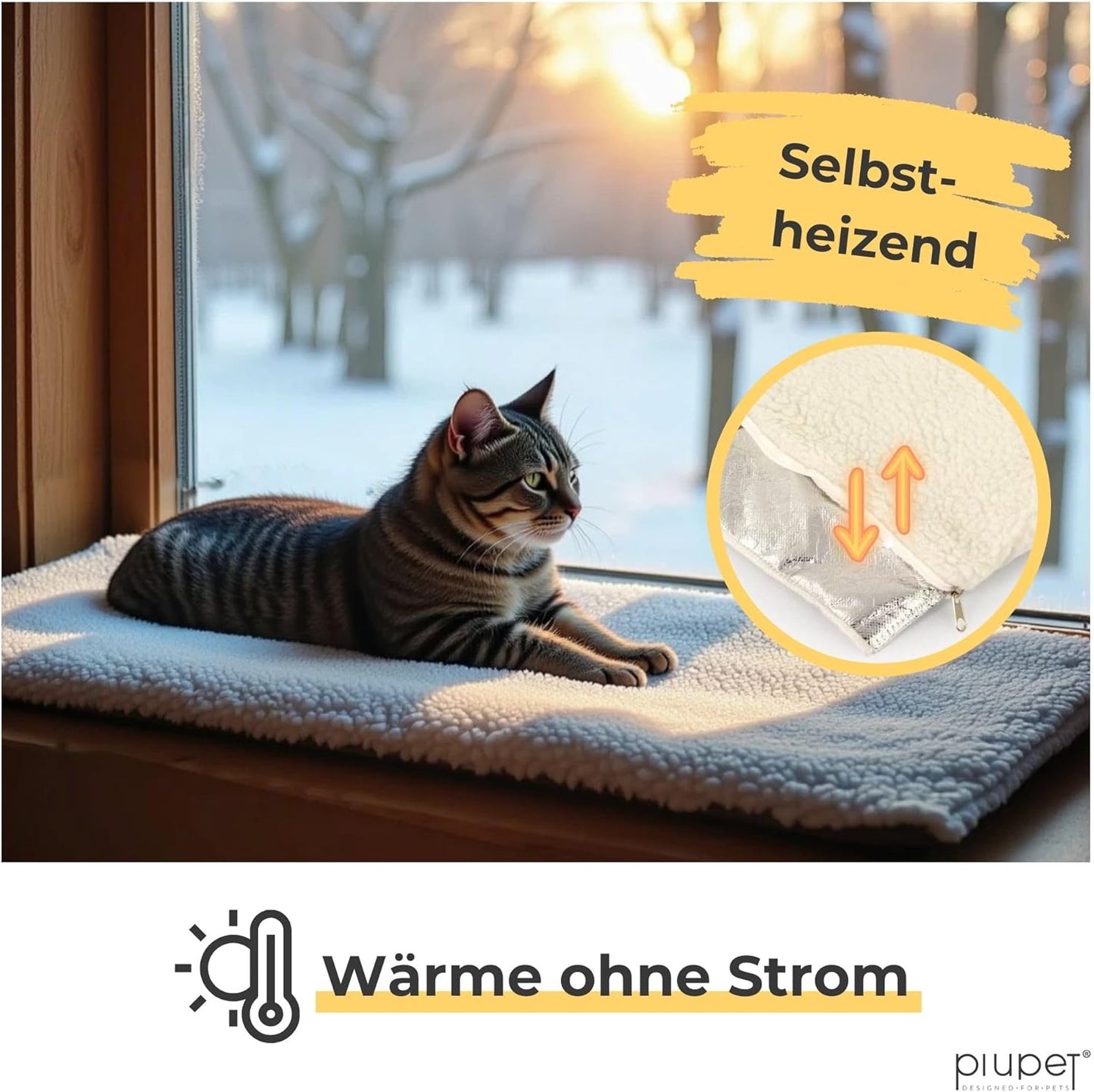 Fensterliege für Katzen