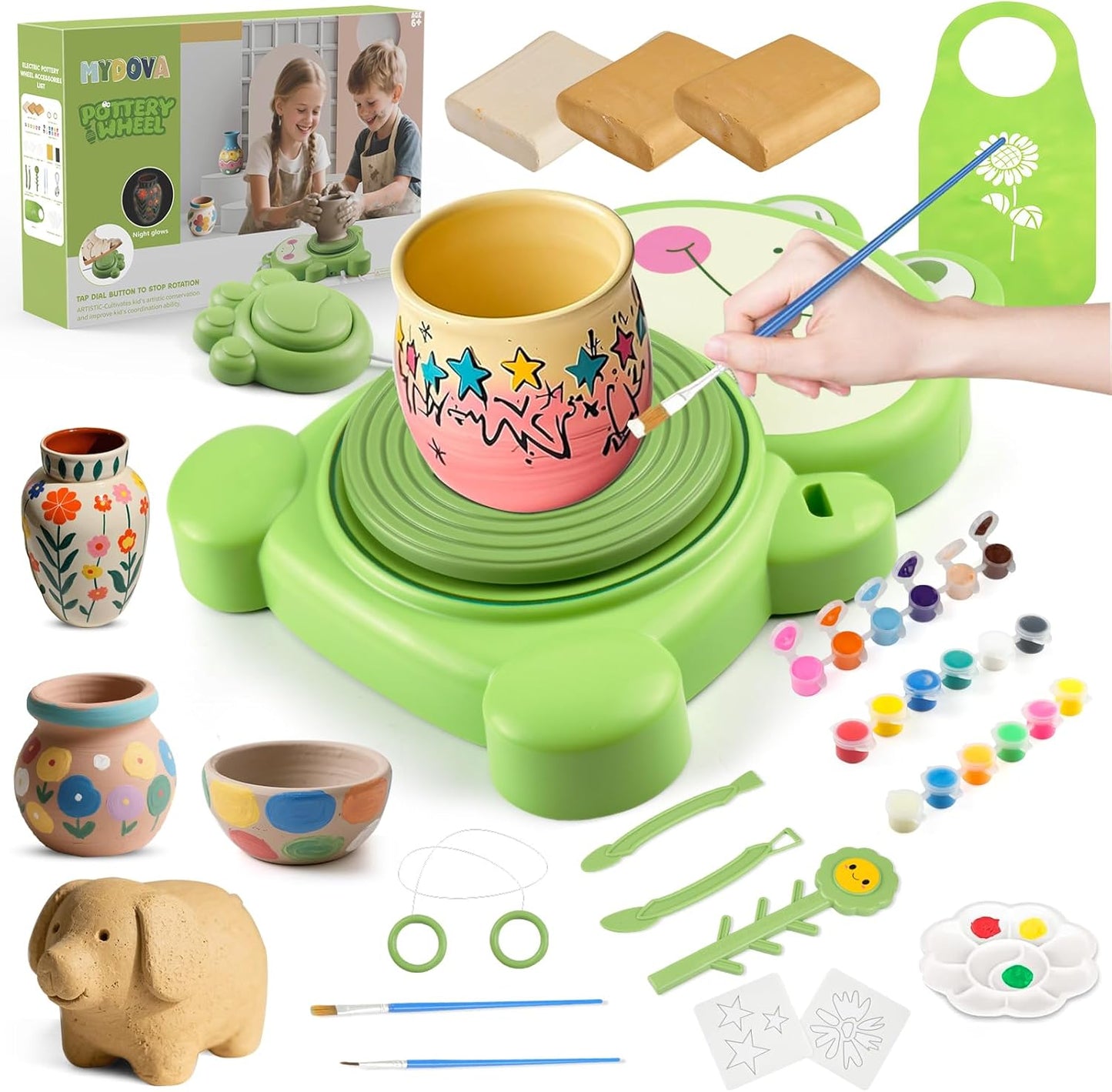 Mini-Töpferscheibe mit Zubehör für Kinder