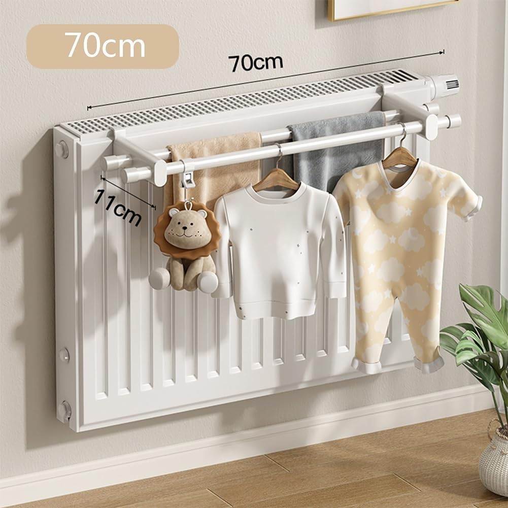 Heizkörper Handtuchhalter zum Einhängen, White 70cm