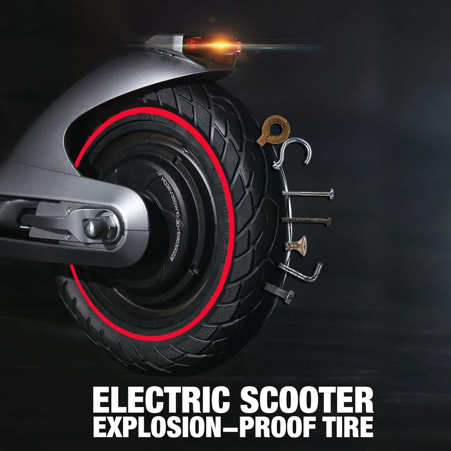 E-Scooter Ersatzreifen, Rot-2