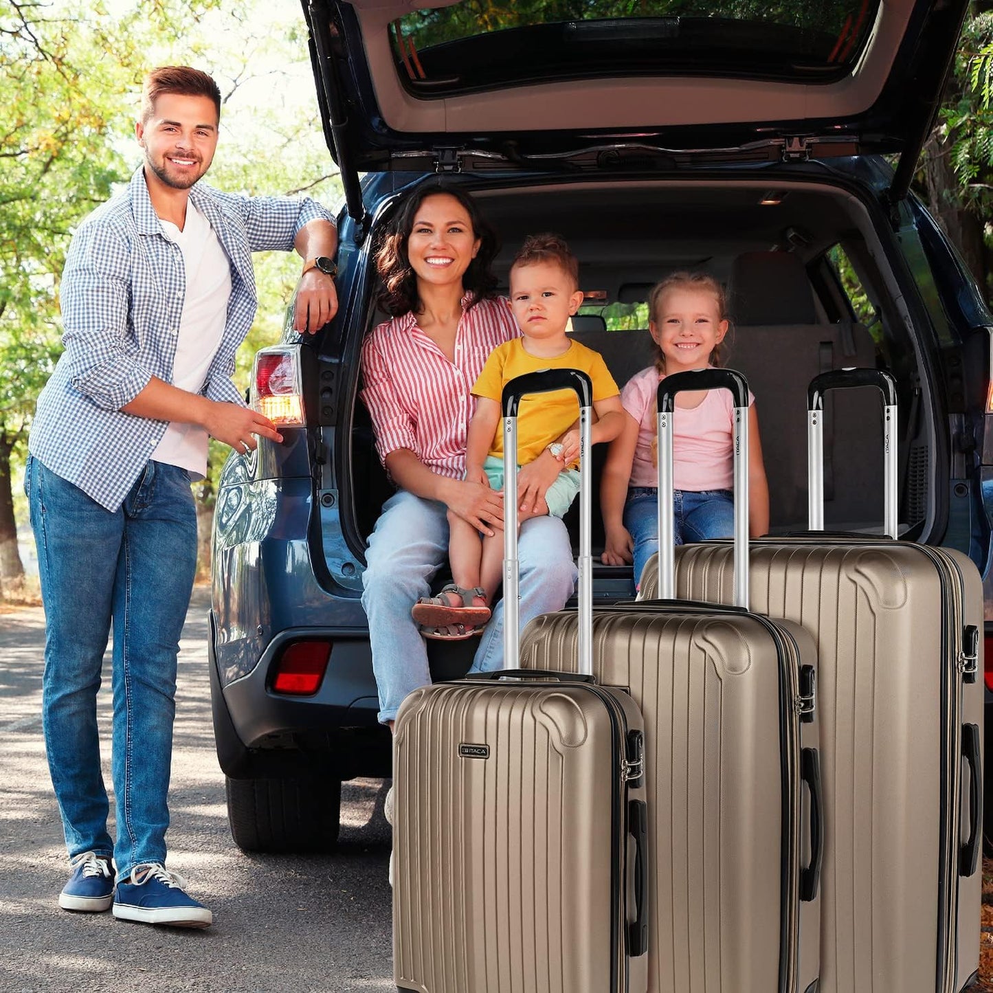 3-teiliges Reisekoffer Set, 55 cm + 66 cm + 76 cm