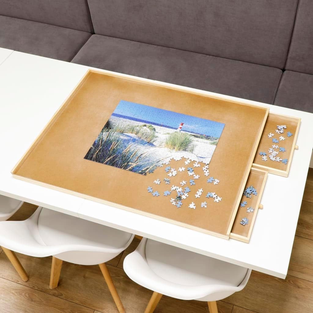 Puzzletisch mit 4 Schubladen