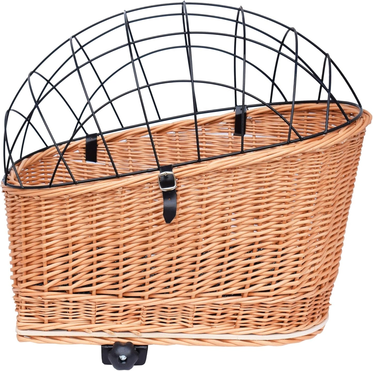 Velokorb mit Gitterhaube, Honigbraun L