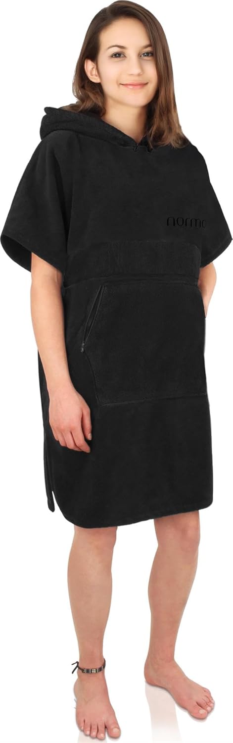 Surfer Poncho, Schwarz L-XL