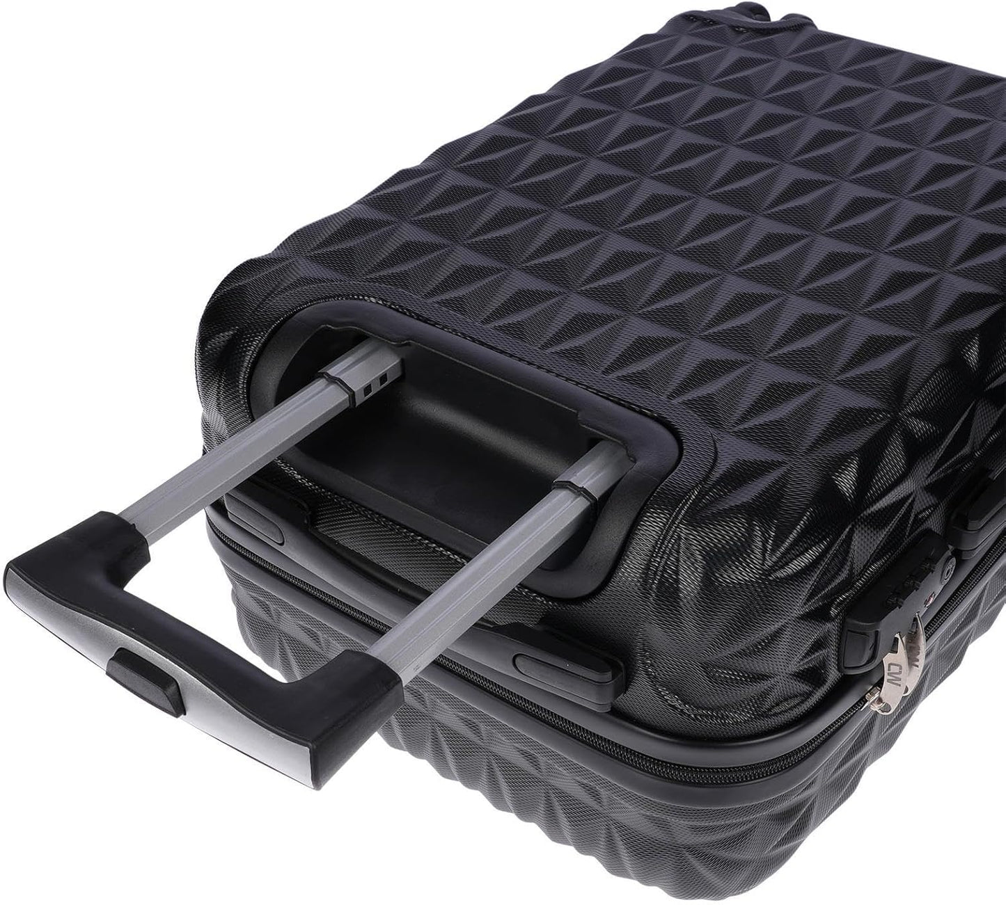 4-teiliges Koffer-Set mit Hartschale, Schwarz-4er-set
