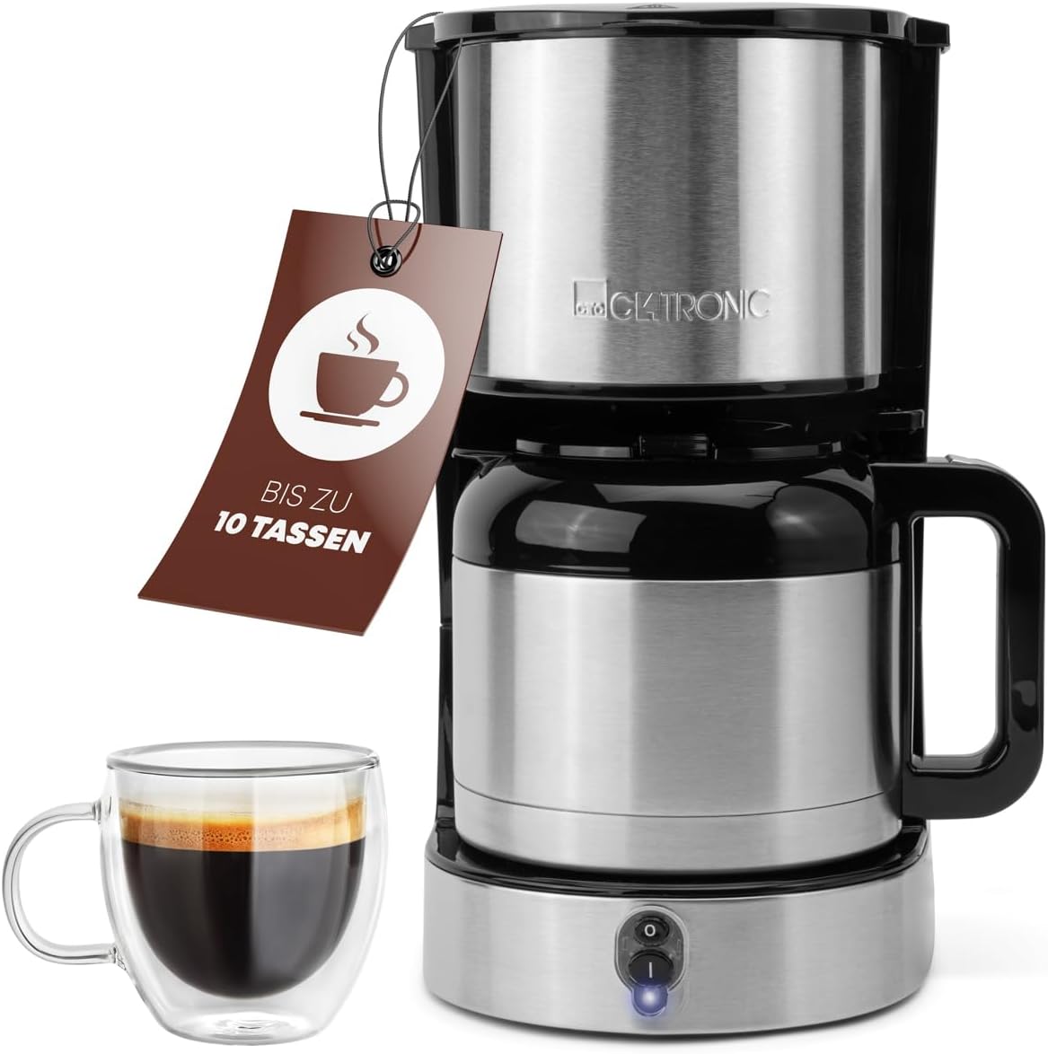 KA 3805 Kaffeemaschine silber, 8-10 Tassen