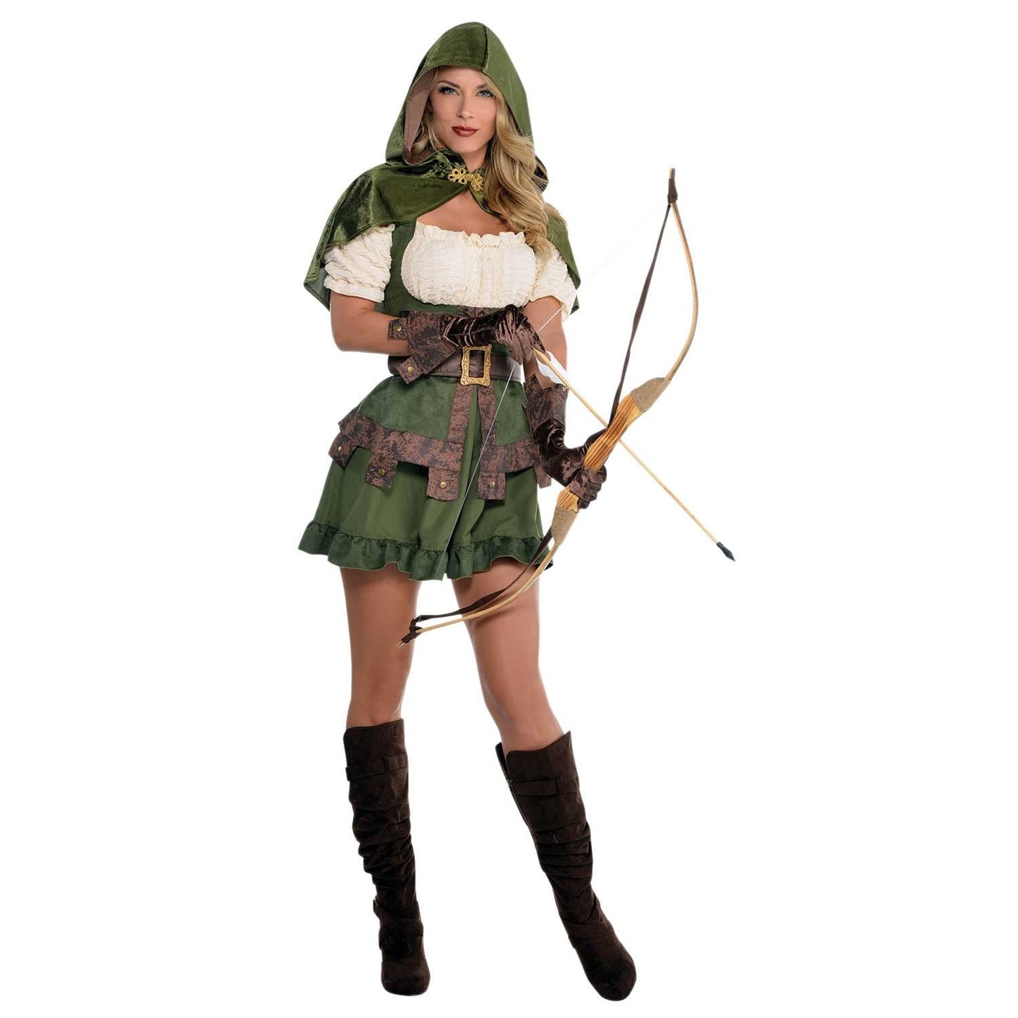 Robin Hoodie Kostüm für Damen, Ladies Size: 10-12