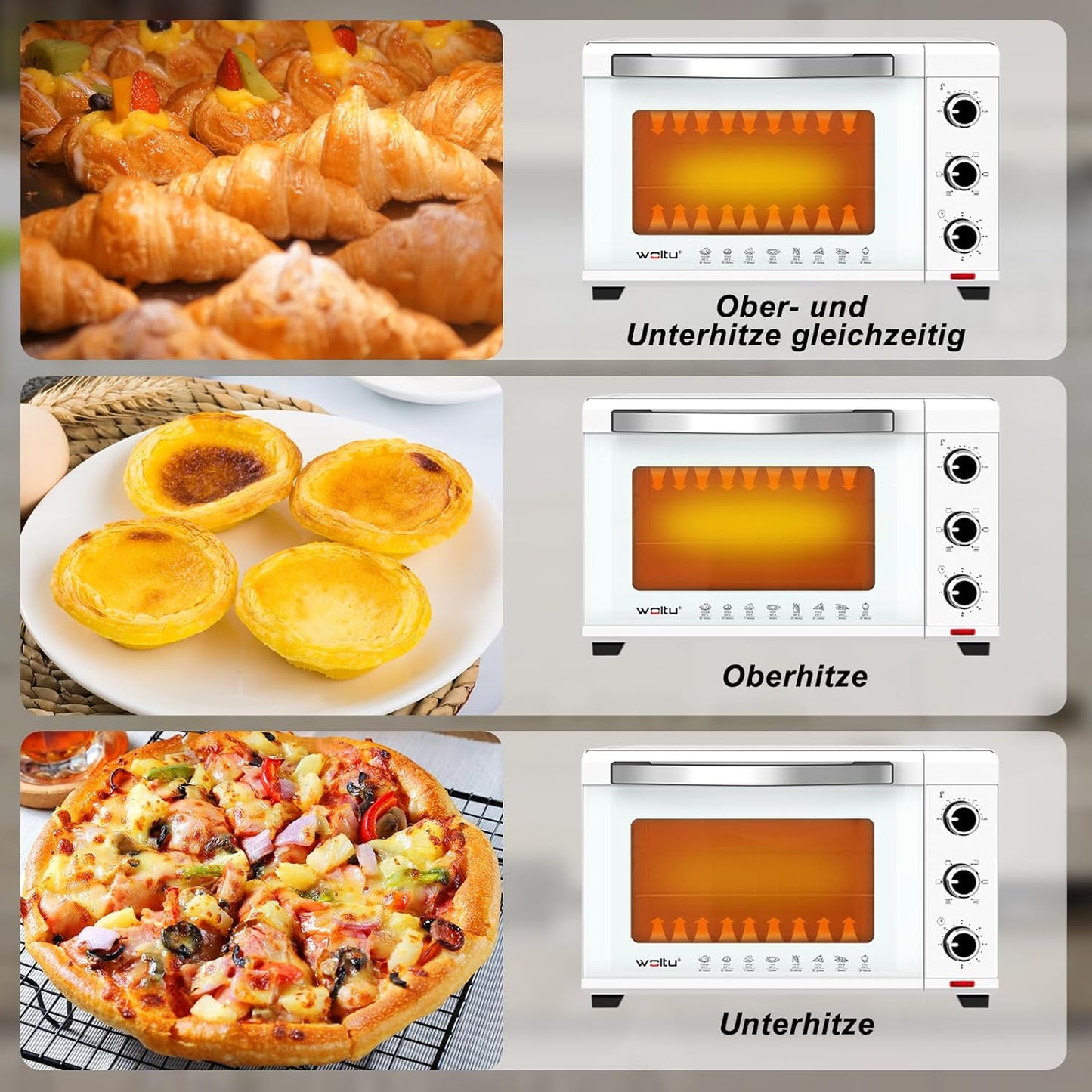 Minibackofen, Weiss