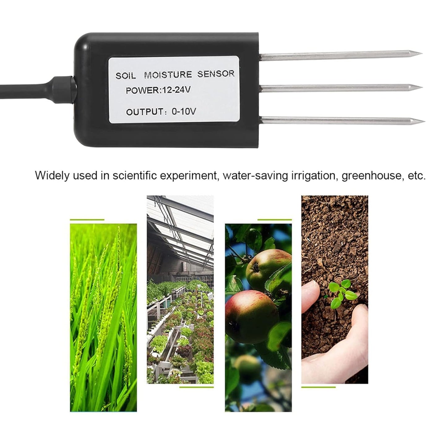 Bodenfeuchtesensor 0-10V mit Temperaturmessung
