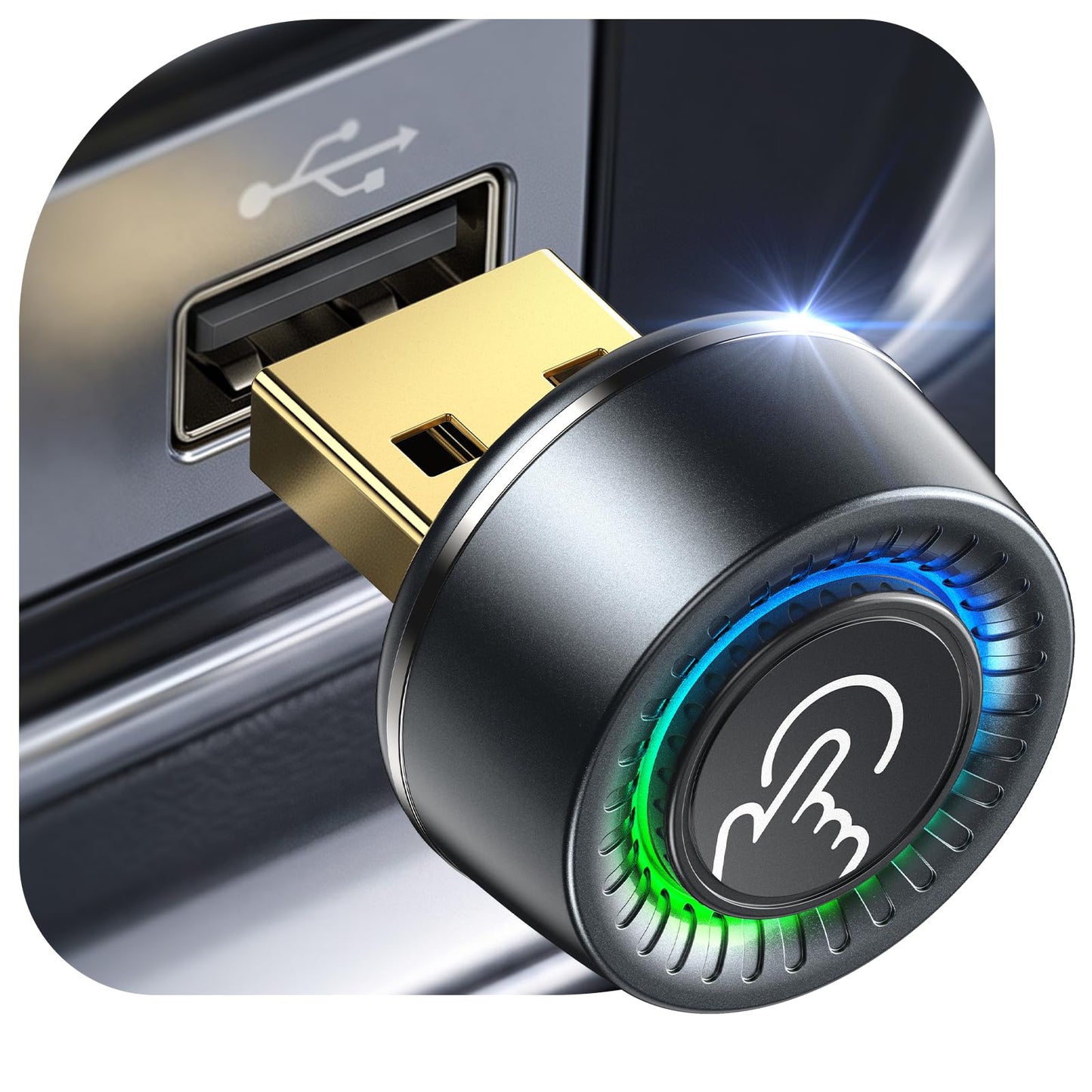 CarPlay & Android Auto Wireless Adapter, Graphit