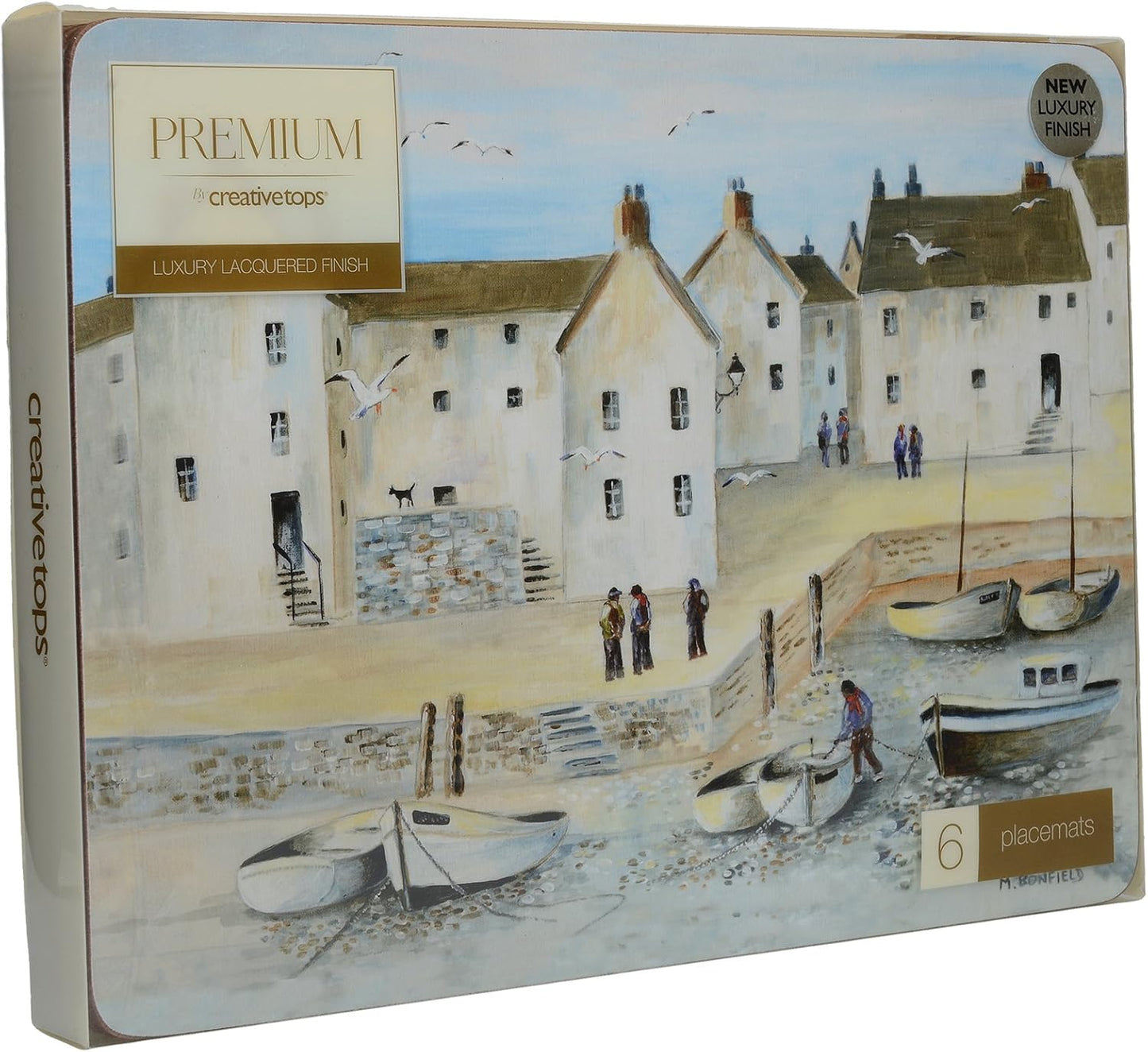 Tischsets im Cornish Harbour Design (6-teilig), 0.500x30.000x22.800 cm Hafen von Cornish