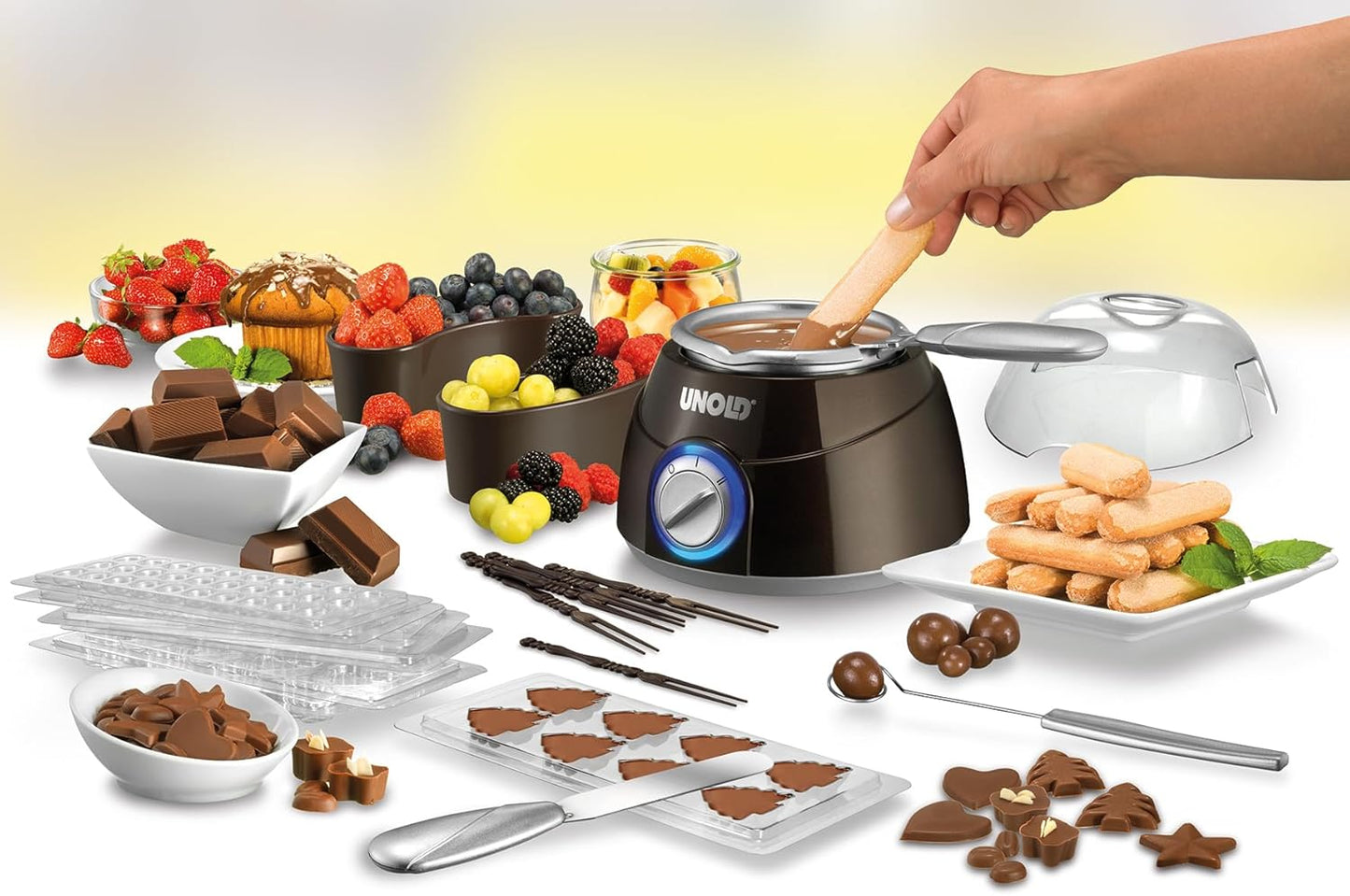 Chocolatier Schokobrunnen mit Giessformen, 48667