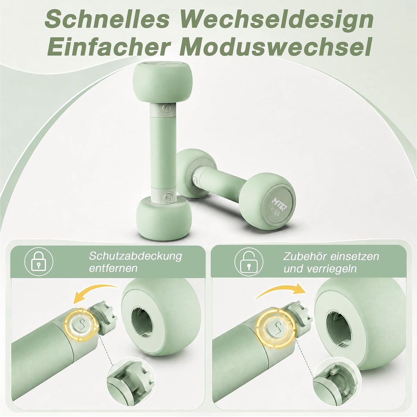 Fitnessgeräte-Set für Zuhause & Krafttraining, GrünA L