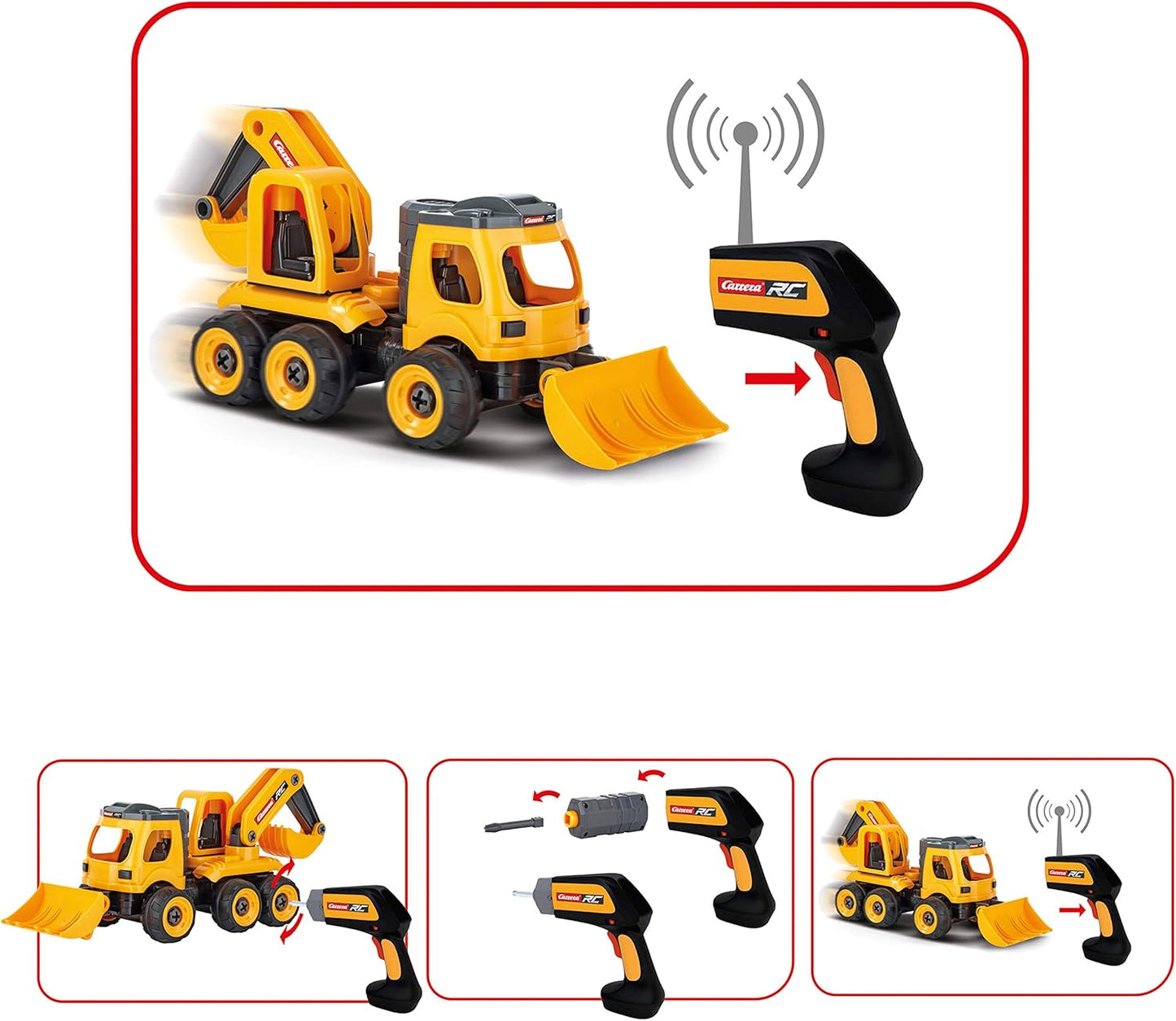 RC First Bagger Backhoe Loader mit Controller, Bagger