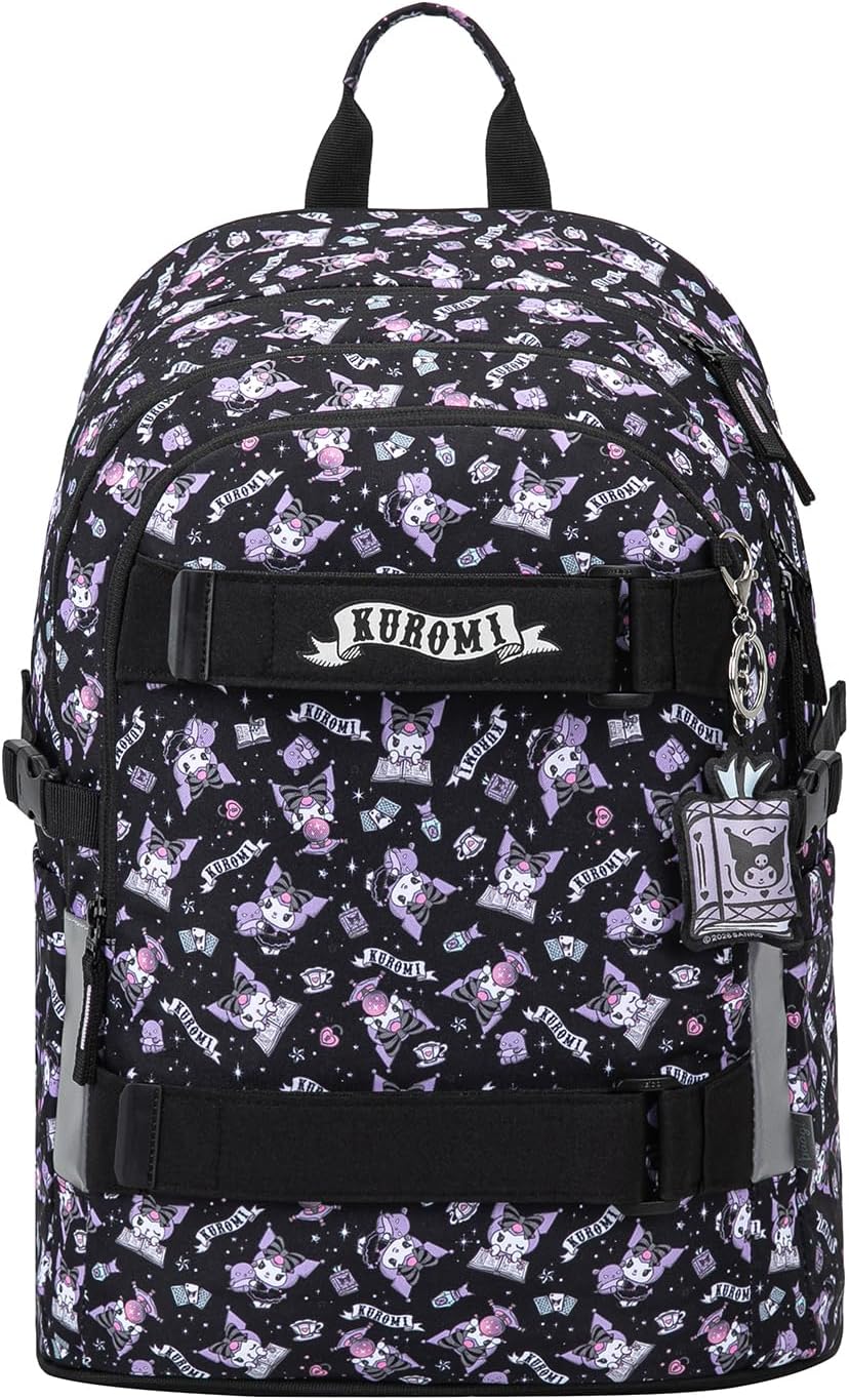 Schulrucksack-Set für Grundschüler (3-teilig), Kuromi Black