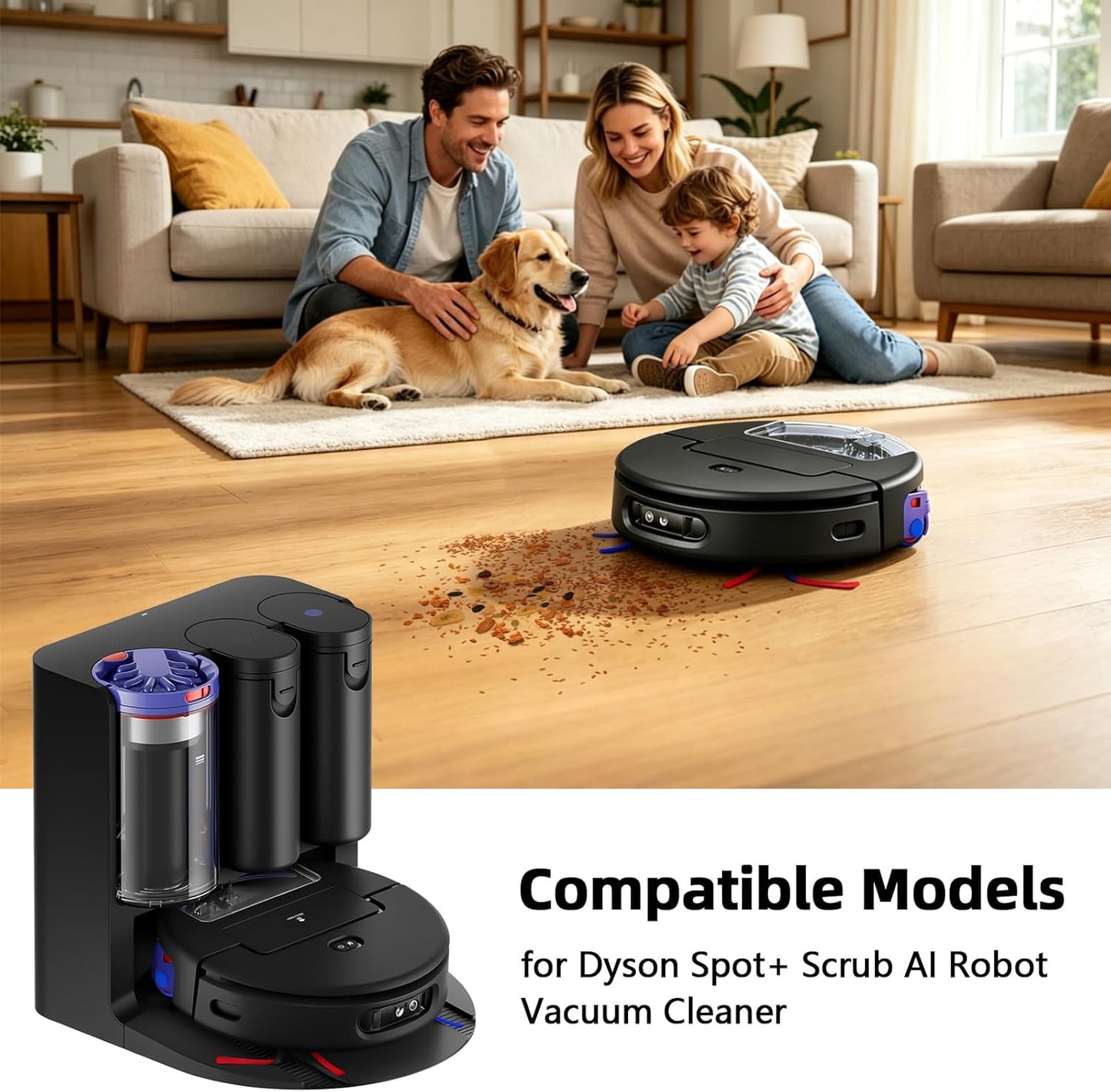 18-teiliges Ersatzteil-Set für Dyson Spot+ Scrub AI