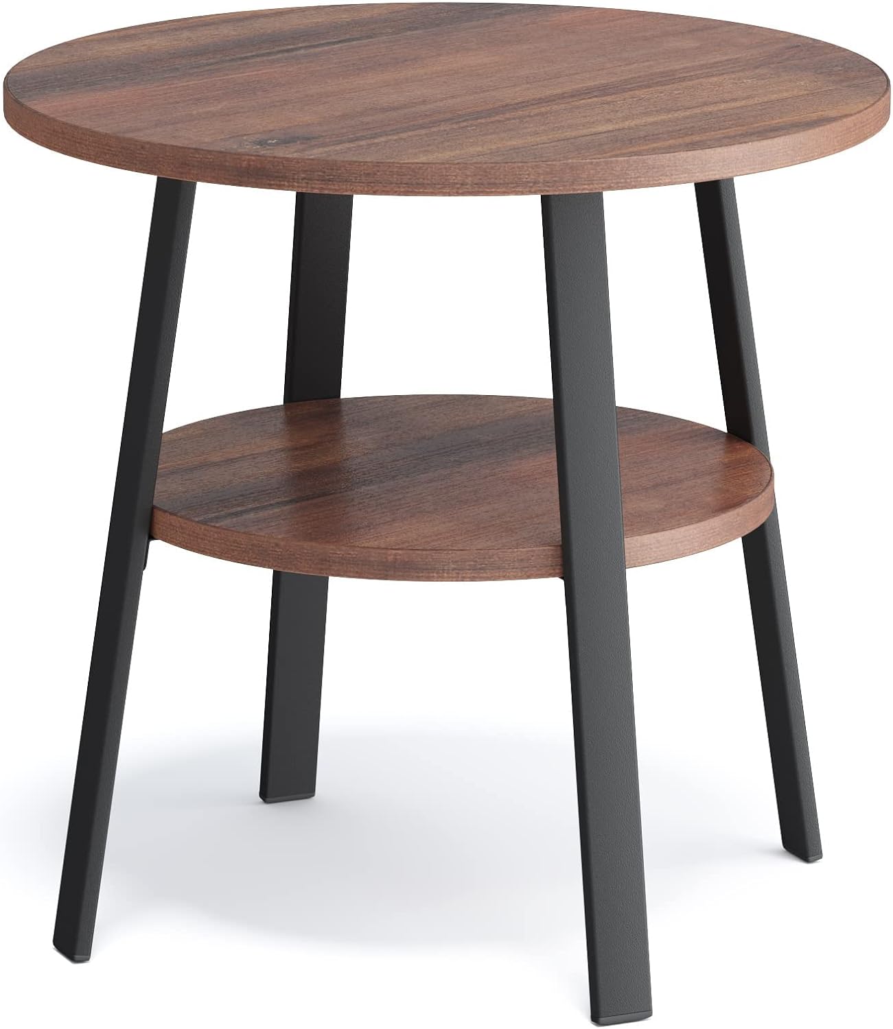 Wohnzimmertisch 242312, Ø43xH 44cm, Walnuss