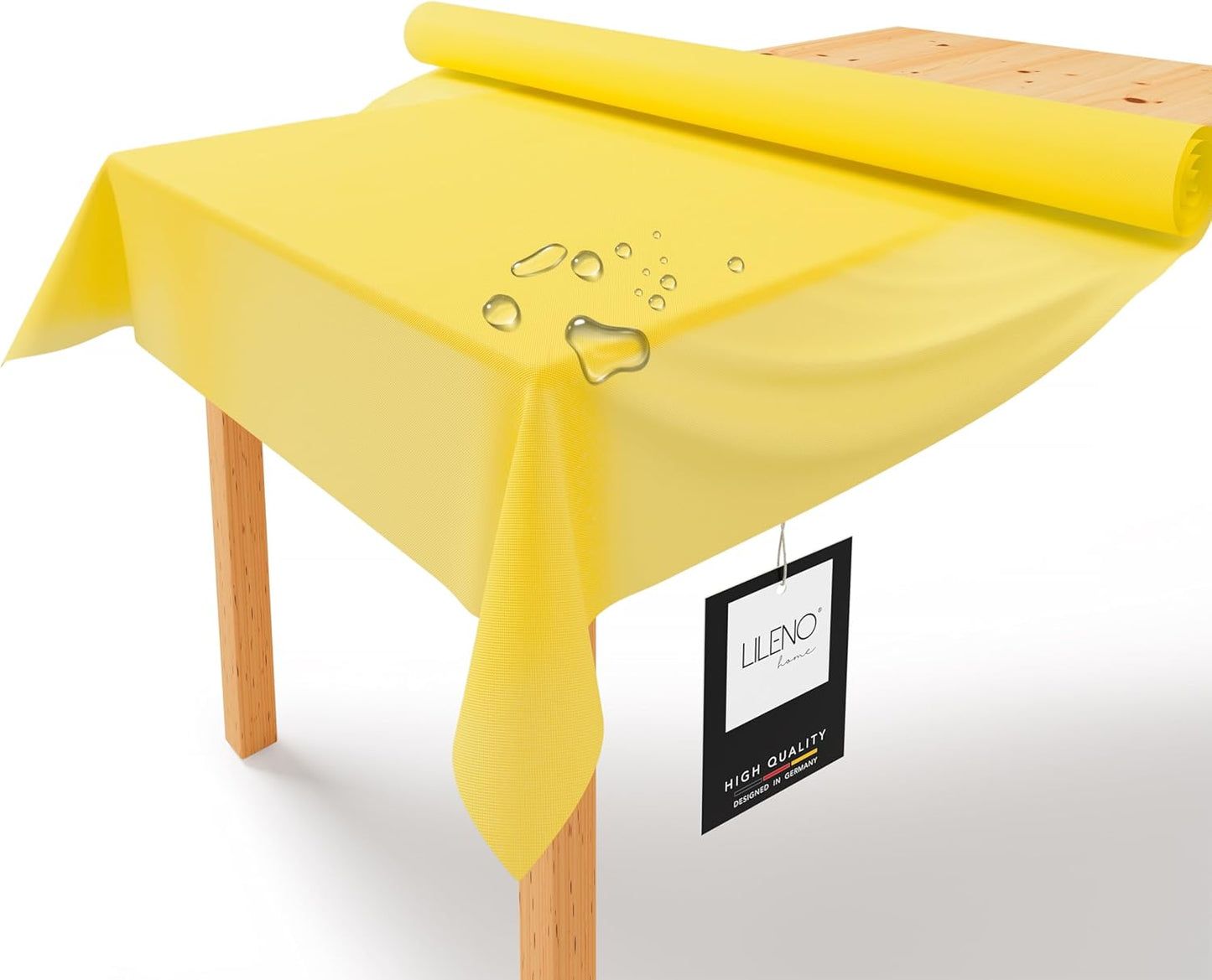 Abwaschbare Tischdeckenrolle, 2500 x 110 cm (Rechteckig) Gelb