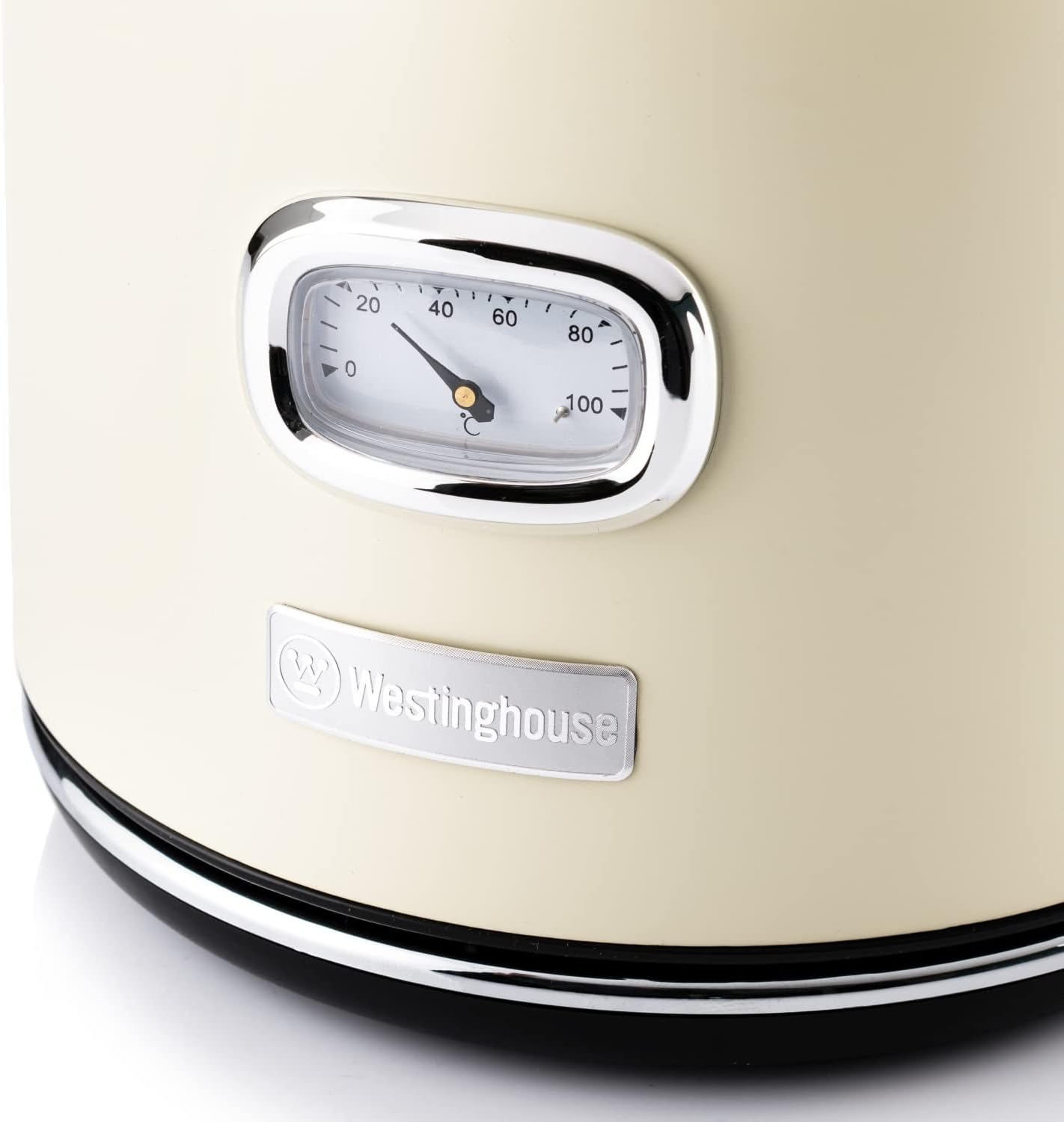 Retro Wasserkocher mit Kalkfilter, 1,7 Liter, Weiss
