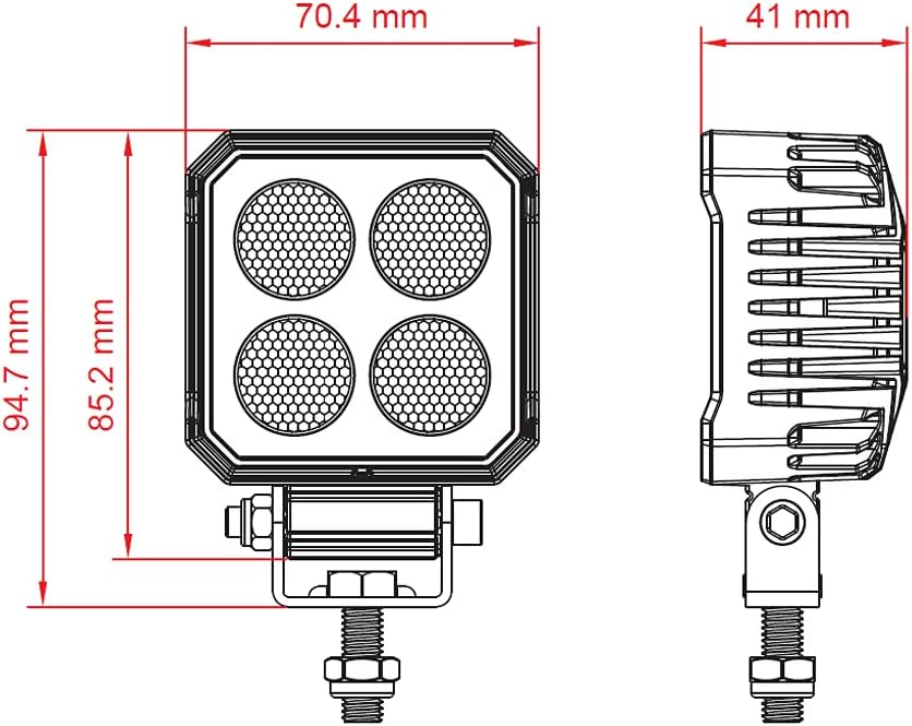 LED Arbeitsscheinwerfer, 24 Watt - 2100 Lumen