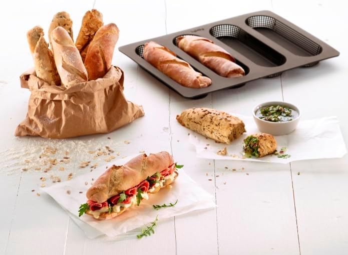 Brotbackset, Set Brotbackschale + Löffel + Baguetteform