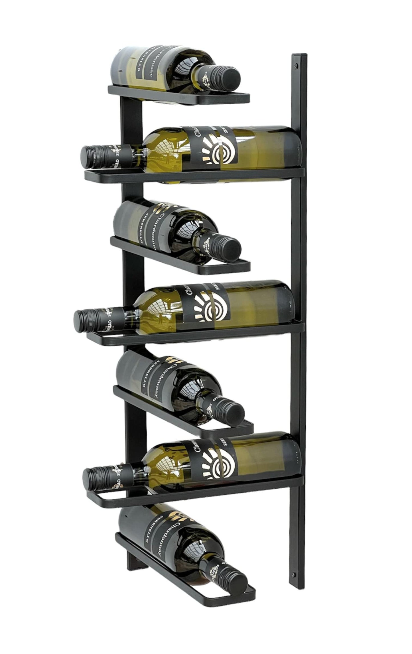 Eck-Weinregal für Wandmontage