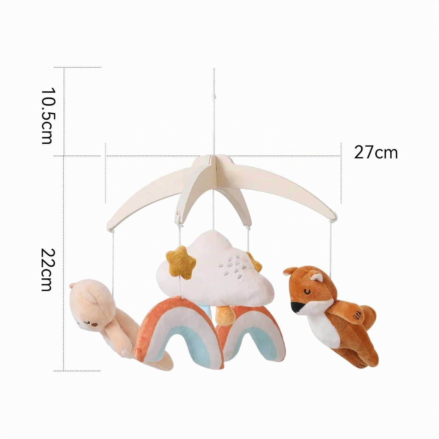 Babybett Mobile, Regenbogen