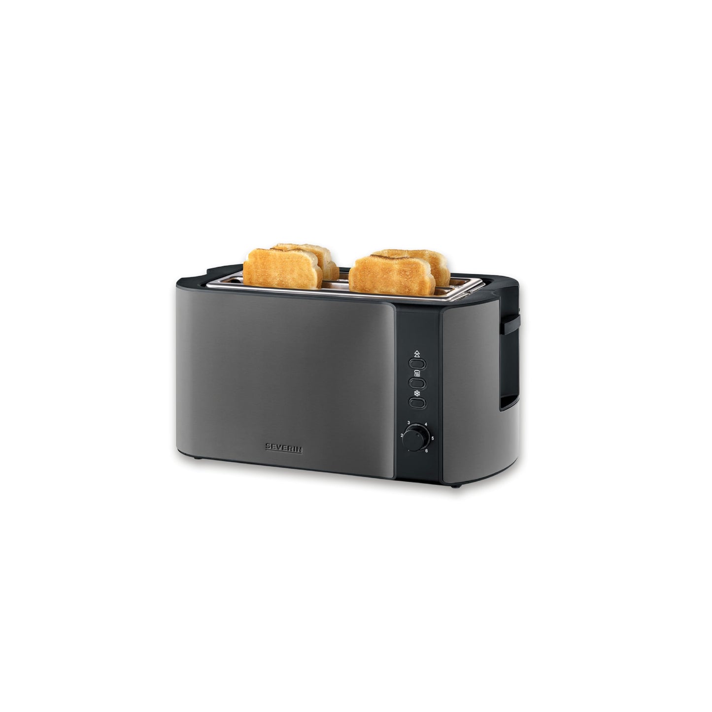 Langschlitztoaster AT 9341, Dark Inox