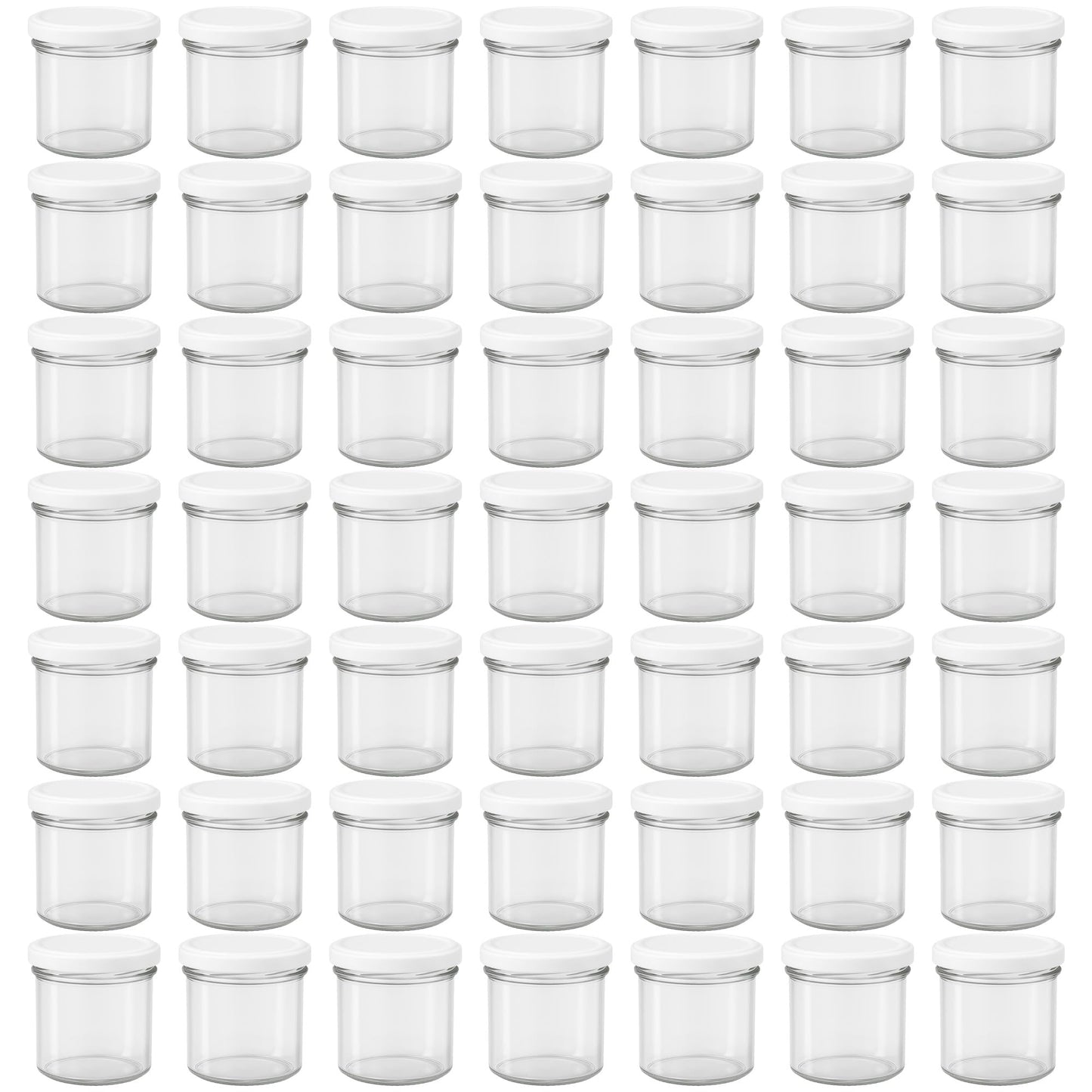 Einmachgläser-Set mit Schraubdeckeln (50 Stück, 125 ml), 125 ml 50